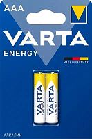 Батарея Varta Energy LR03 Alkaline AAA (2шт) блистер | код 1900496 | VARTA