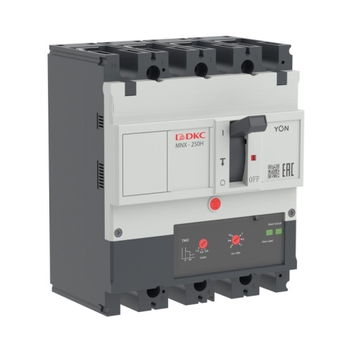 Авт. выкл. YON pro MNX250H 4P 250A 150kA при AC415V расц. TMD | код MNX250H4PTMD0250 | DKC