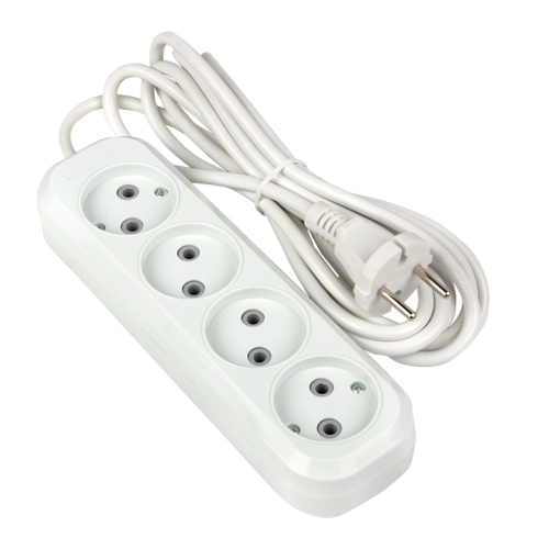 Удлинитель "Эксперт" 4 гнезда 3 метра 10А/2,2кВт без заземления ПВС 2х0,75 PROxima | код UBA10-275-4-03 | EKF Удлинитель "Эксперт" 4 гнезда 3 метра 10А/2,2кВт без заземления ПВС 2х0,75 PROxima | код UBA10-275-4-03 | EKF