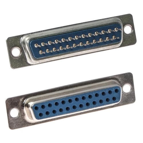 Разъём D-SUB RUICHI DPS-25F/DBB-25F, 25 контактов | код 54954 | Ruichi