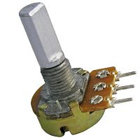 Потенциометр RUICHI 16K1 F 100k, угол поворота 300 | код 66238 | Ruichi