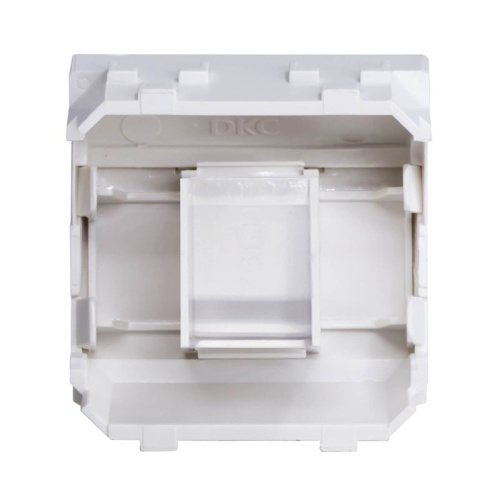 BRAVA Адаптер для информационныx разъемов Keystone 2 модуля белый | код 76613B | DKC фото 4