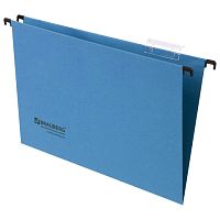Подвесные папки А4/Foolscap (406х245 мм), до 80 листов, КОМПЛЕКТ 10 шт., синие, картон, BRAUBERG (Италия), 231793 | код 231793 | BRAUBERG