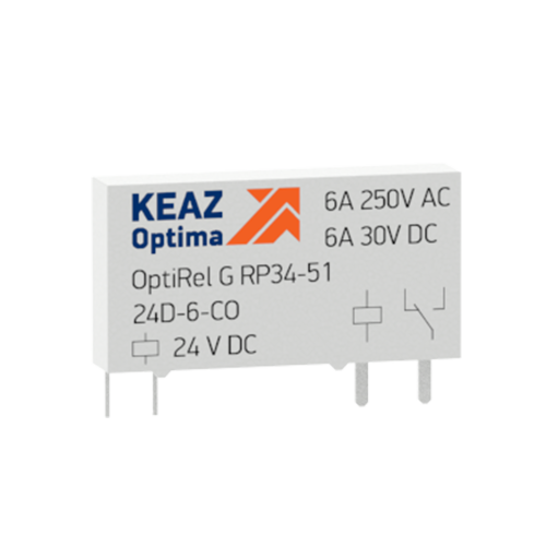 Реле промежуточное OptiRel G RP34-51-12D-6-CO | код 281142 | КЭАЗ