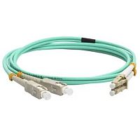 Патч-корд оптический LANMASTER, дуплексный, LC/PC-SС/PC, OM3, LSZH, 15 м | код LAN-2LC-2SС/OM3-15 | LANMASTER