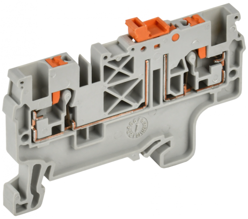 Колодка клеммная CP-DT измерит. нож. разм. 2,5мм2 серая IEK | код YCT25-04-K03-002 | IEK