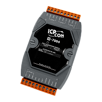 M-7004 CR 4- Port Digital Temperature Sensor Module with Daisy-Chain Wiring using the DCON and Modbus Protocols (Gray Cover) (RoHS) | код 00-06118727 | ICP DAS