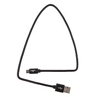 Кабель USB 2.0 Cablexpert CC-S-mUSB01Bk-0.5M, AM/microB, серия Silver, длина 0.5м, черный, блистер | код CC-S-mUSB01Bk-0.5M | Cablexpert