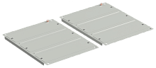 ITK LINEA S Панель основ. шкафа 600х1200мм сер. | код LS-BP35-600-1200 | ITK by IEK