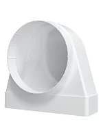 Соединитель пластиковый угловой 90° для плоского воздуховода с круглым 60х204/D100 | код 620СК10КП | ERA