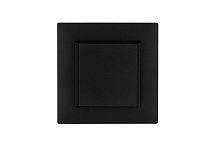 Розетка 1-м с крышкой Karea RIZZ STAR с заземл. чер. Makel 88054029