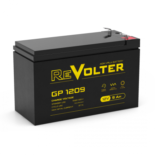 Аккумулятор REVOLTER GP 1209 12/9 В/Ач | код 4614040020016 | REVOLTER