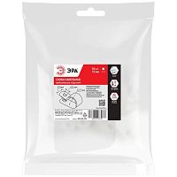 Скоба кабельная нейлоновая под винт 12 мм NO-225-292 белая 10 шт | код Б0066630 | ЭРА