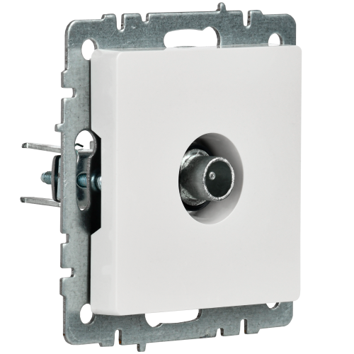 BRITE Розетка TV проходная РТВ10-0-БрБ белый | код BR-A10-P-K01 | IEK фото 2