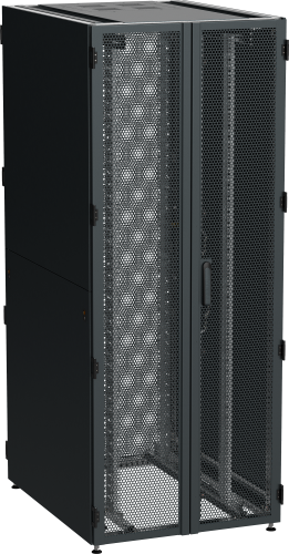 ITK by ZPAS Шкаф серверный 19" 45U 800х1200мм двухстворчатые перфорированные двери черный РФ | код ZP05-45U-0812-P2P-R | IEK фото 2