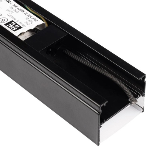 Светильник светодиодный PSO-02L 16Вт 4000К L-обр. 255х255х42мм BLACK ДПО/ДСО для реечных потолков IP40 (универсальный монтаж: накладной/подвесной) Pro+ JazzWay 5069008 фото 5