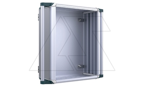 Корпус панели оператора 500x600x180(90+90)мм (ШxВxГ), дверь сзади, анодированный алюминий | код ETCR506018 | ETA