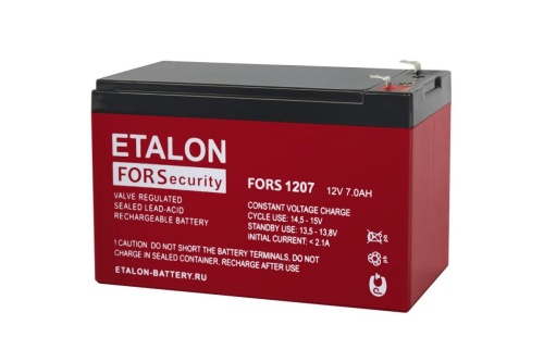 Аккумулятор 12В 7Ач (FORS 1207) | код. 200-12/007S | Etalon battery