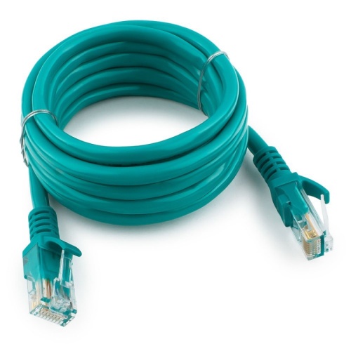 Патч-корд UTP Cablexpert PP12-2M/G кат.5e, 2м, литой, многожильный (зелёный) | код PP12-2M/G | Cablexpert