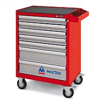 Тележка инструментальная серии ''ОПТИМА'' 7 полок красная | код 521-07581MR | Мастак