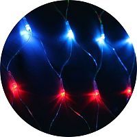 Гирлянда Сеть 240LED 1.8х1.7м с контроллером (разные режимы мигания) провод 3м IP20 мультиколор | код KOC_NET240LED_RGB | КОСМОС