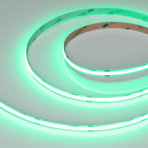 Лента COB-X480-8mm 24V Green (8 W/m, IP20, 5m) (Arlight, -) | код 47736 | Arlight