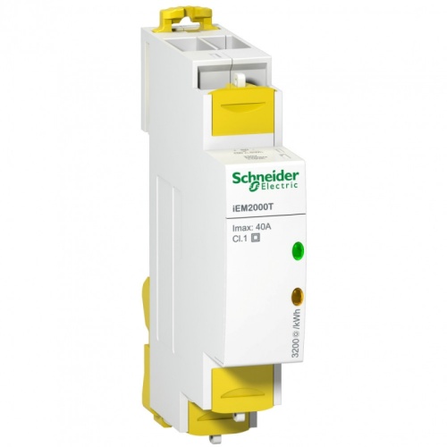 Поверенный счетчик iEM2000T с имп. Вых, 1-ф, 1 кл., 40А | код A9MEM2000TRU | SCHNEIDER ELECTRIC