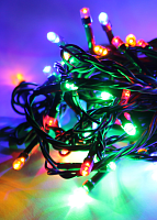 Гирлянда светодиодная 400LED провод 41.5м IP44 8 режимов мигания тепл. бел. | код KOC_GIR400_RGB | КОСМОС