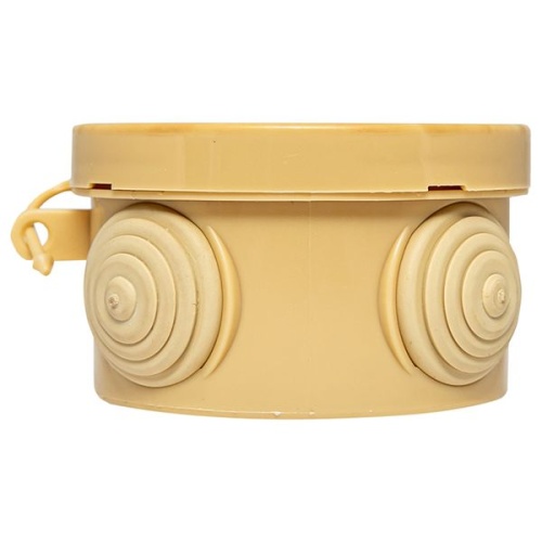 Коробка распаячная КМР-040-038 с крышкой (65х40) 4 мембранных ввода светлое дерево IP54 PROxima | код plc-kmr-040-038-s | EKF фото 4