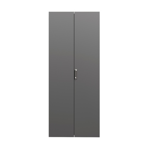 Дверь сплошная двухстворчатая для IT-CQE 1200 x 600 RAL9005 | код RBITCPED1260 | DKC