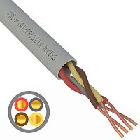 Кабель огнестойкий REXANT КПСнг(А)-FRLSLTx 2x2x0,20 мм кв, бухта 200 м | код 01-4935 | REXANT