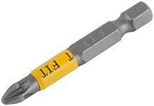 Биты кованые сталь S2 односторонние 50 мм PZ2 Профи 2 шт блистер | код 57515 | FIT