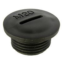 Заглушка для кабельного ввода RUICHI MG-20, пластиковая, черная | код 69828 | Ruichi