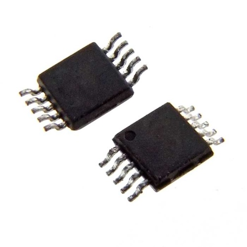 ADS1112IDGSR, аналого-цифровой преобразователь Texas Instruments с мультиплексором на входе и интегрированным источником опорного напряжения, 16 бит, сигма- дельта, корпус MSOP-10 | код 112048 | Texas Instruments
