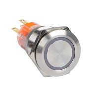 Кнопка S-Pro67 19 мм без фикс, с белой подсв, 24В PROxima | код s-pro67-152 | EKF
