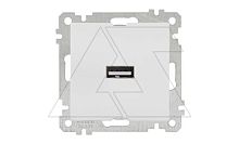 21 - Розетка 1xUSB Type A, белая | код 2100-448-0101 | Mutlusan