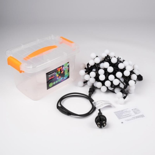 Гирлянда "Шарики" 15м OLDBL100-G-E 100 зел. светодиодов соединяемая до 3шт уличная SHLights 4690601004314 фото 7