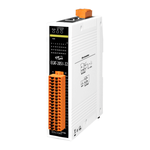 ECAT-2051-32 CR EtherCAT Slave I/O Module with Isolated 32-ch Digital Inputs (RoHS) | код 00-06110924 | ICP DAS