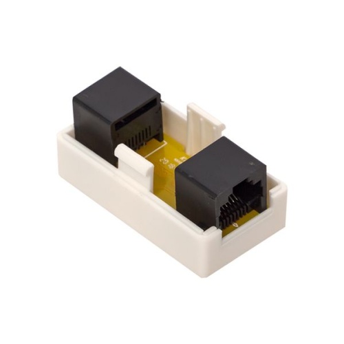Адаптер проходной RJ45-RJ45 кат.5E неэкранир. TERACOM бел. | код TRC-INLC-2RJ45-5EUTP-WH | EKF фото 5