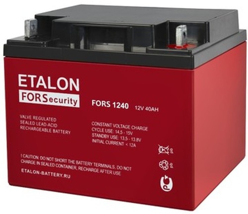 Аккумулятор 12В 40Ач | код 200-12/40S | Etalon battery
