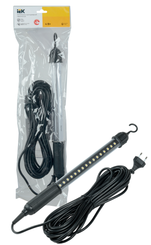 Светильник светодиодный переносной ДРО 2060 IP44 шнур 10м черный | код LDRO1-2060-04-10-K02 | IEK фото 2 Светильник светодиодный переносной ДРО 2060 IP44 шнур 10м черный | код LDRO1-2060-04-10-K02 | IEK фото 2