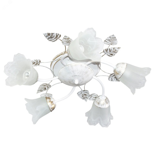 Светильник НПБ-01-5х60-102 Глория 151 бел/зол. | код 1005402939 | Элетех