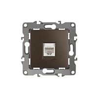 Розетка информационная RJ45, Эра12, бронза, 12-3107-13 | код Б0019351 | ЭРА