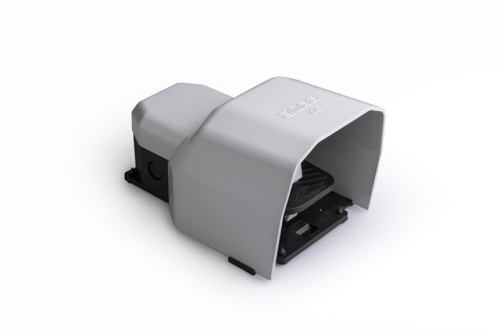 Педаль с защитной крышкой (1НО+1НЗ) серая | код PDKS11BX10G | EMAS