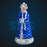 Декоративная 3D фигура Снегурочка в мишуре 180 см | код 501-534 | NEON-NIGHT