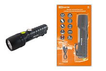 Фонарь автомоб. универс., 6 Вт CREE+3 Вт COB,1x18650 2200 мА*ч, магн., подвес, USB, стропорез,TDM | код SQ0350-0058 | TDM