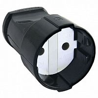 Кабельная розетка 2P 10А 250В, черный, SQ1806-0130 | код. SQ1806-0130 | TDM