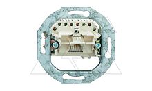 Basic 55 - Розетка телефонная RJ-11, 1 гнездо, 4 контакта (сл.кость, лицевая панель, блистер) | код 13010404-02.38-01.01-01.00 | ABB