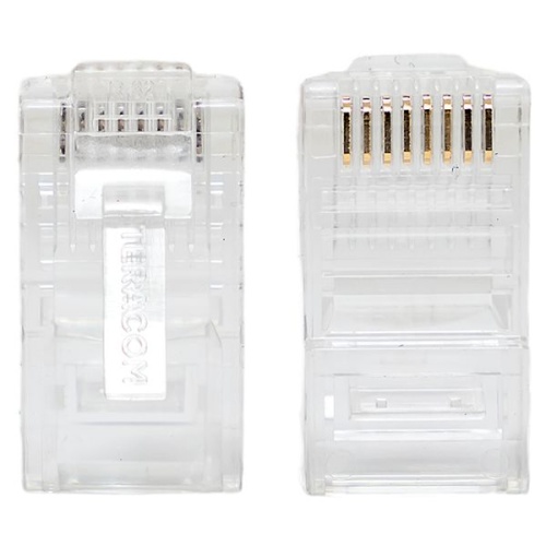 Коннектор RJ45 (8P8C) кат.5E неэкранир. TERACOM универс. (уп.10шт) | код TRC-PLUG-5EUTP-10 | EKF фото 4