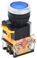 Кнопка управления D8-11 d=22мм 1з+1р синяя | код BBT30-11-3-22-K07 | IEK
